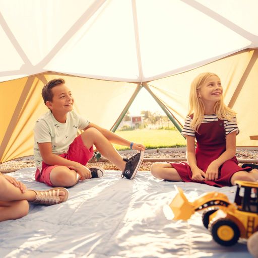 Lifetime 60 in. Dome Climber Playset with Canopy - Green / Tan (90612)