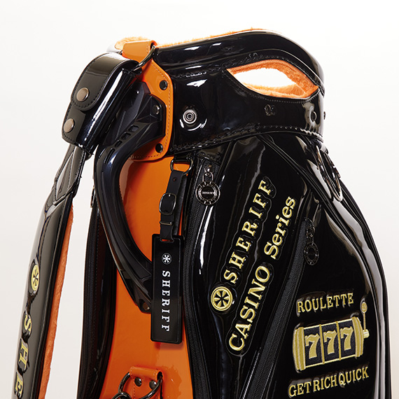 SCA-010CB.ブラック×オレンジ（エナメル） – キャディバッグ・ゴルフ