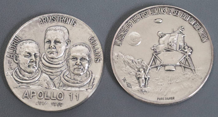 1969年 アポロ11号 月面歩行達成 記念メダル | 質屋ブログ