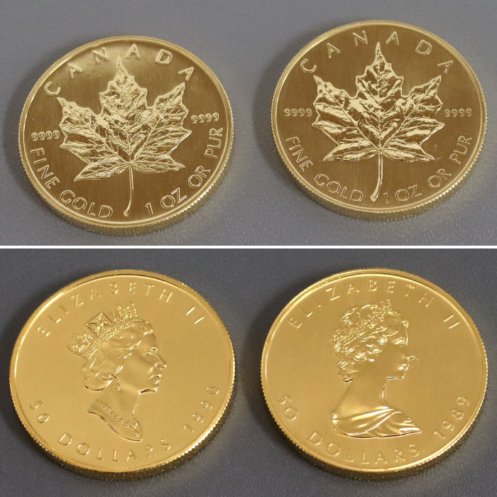メイプルリーフ金貨「エリザベス2世の表情」を観察 | 質屋ブログ