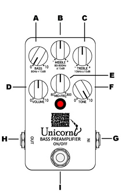 ベース用プリアンプ】Unicorn BASS PREAMPLIFIER (SP-BP-02)入荷しま