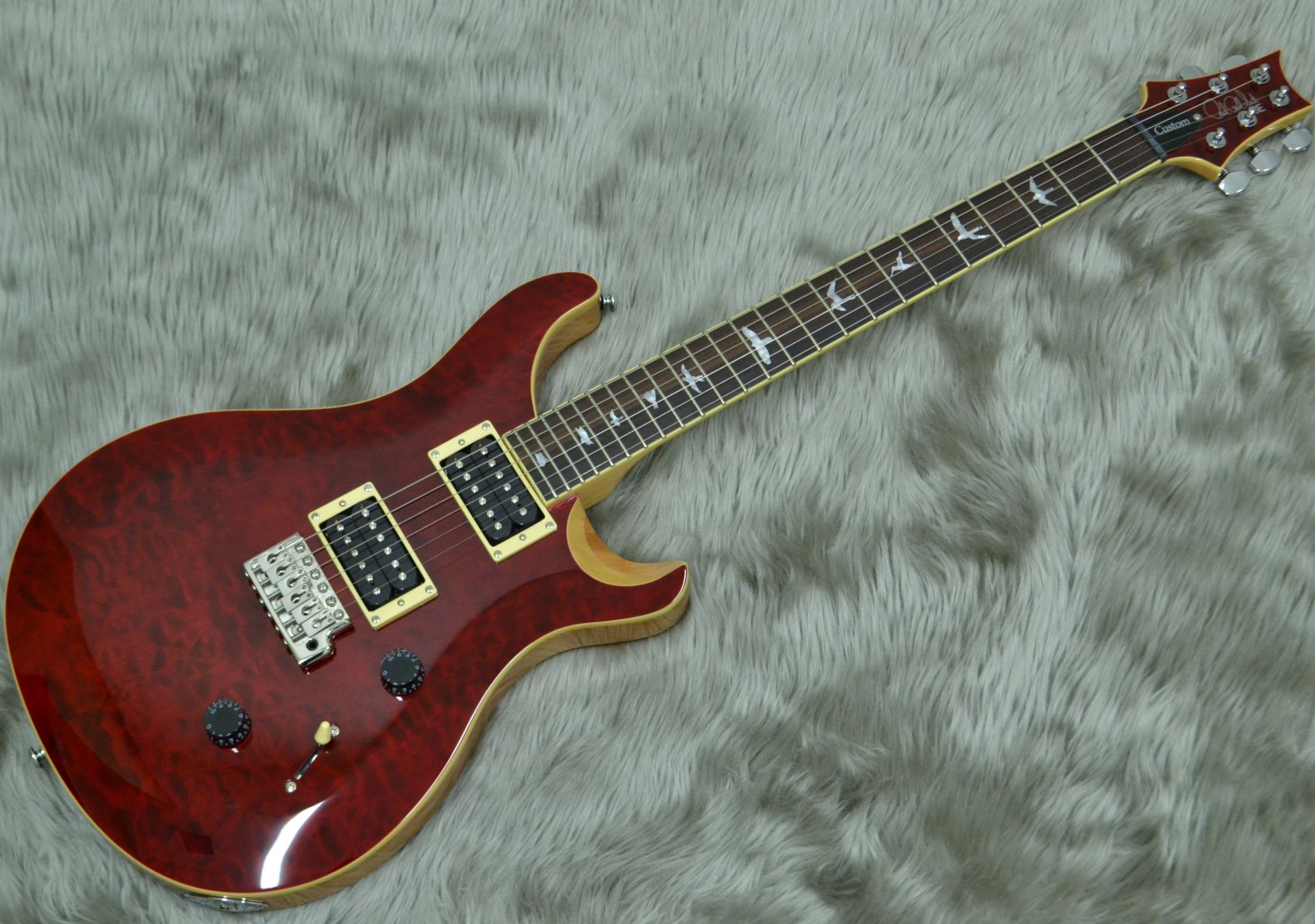 エレキギター】当社オリジナル PRS ”SE CUSTOM 24 QM LTD Black Cherry