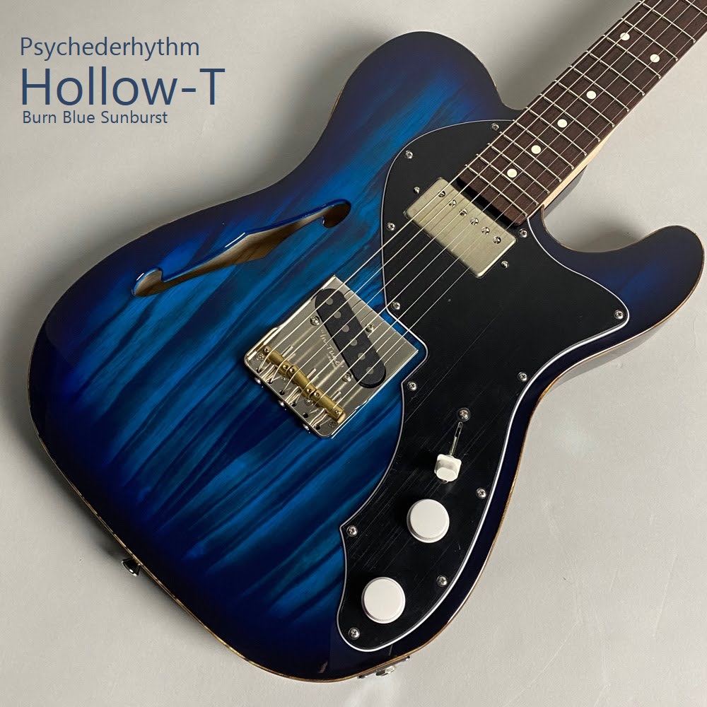 Psychederhythm Hollow-T(Burn Blue Sunburst)入荷。今回のモデルは