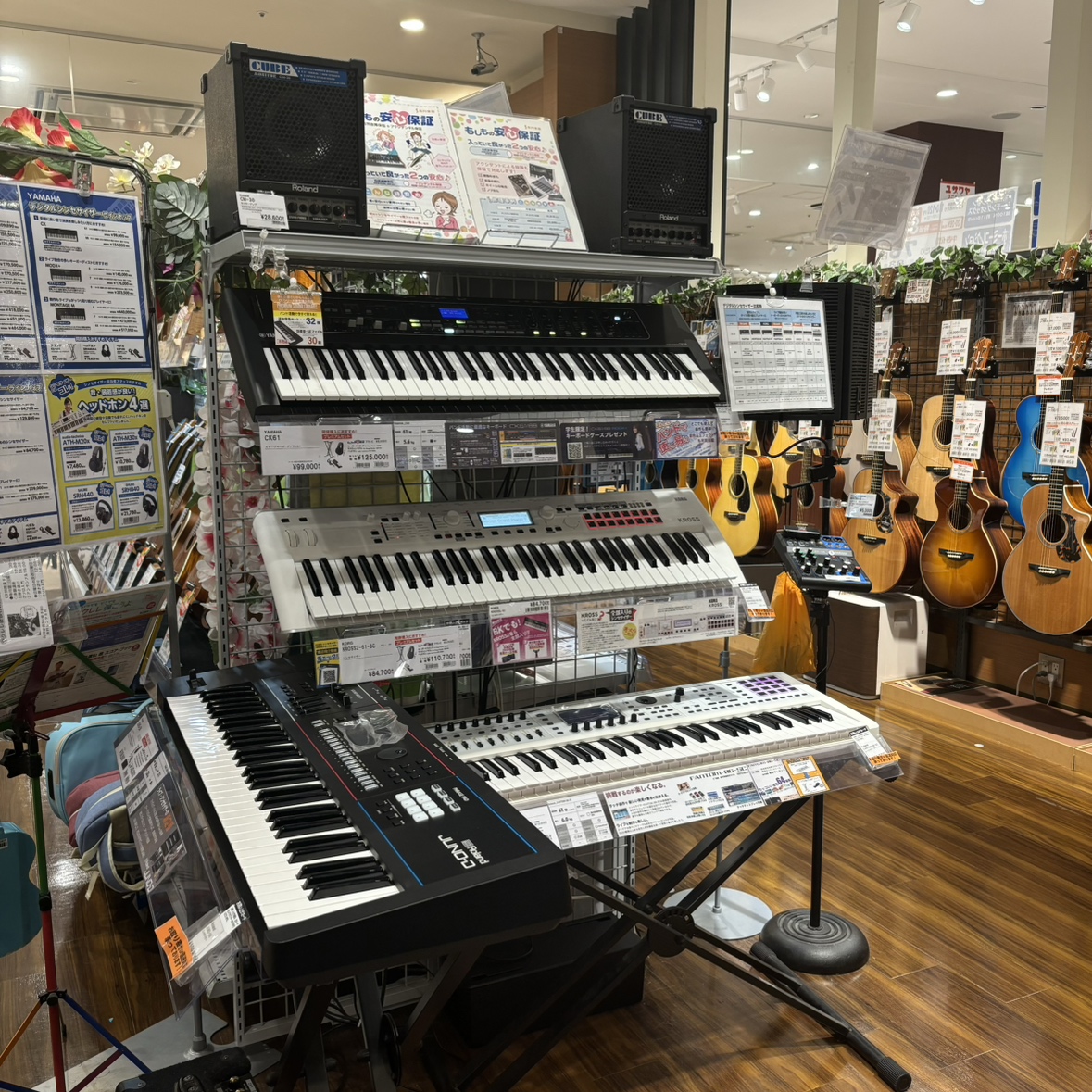 シンセサイザー（ライブ用キーボード・ピアノ）展示情報》 お試しでき