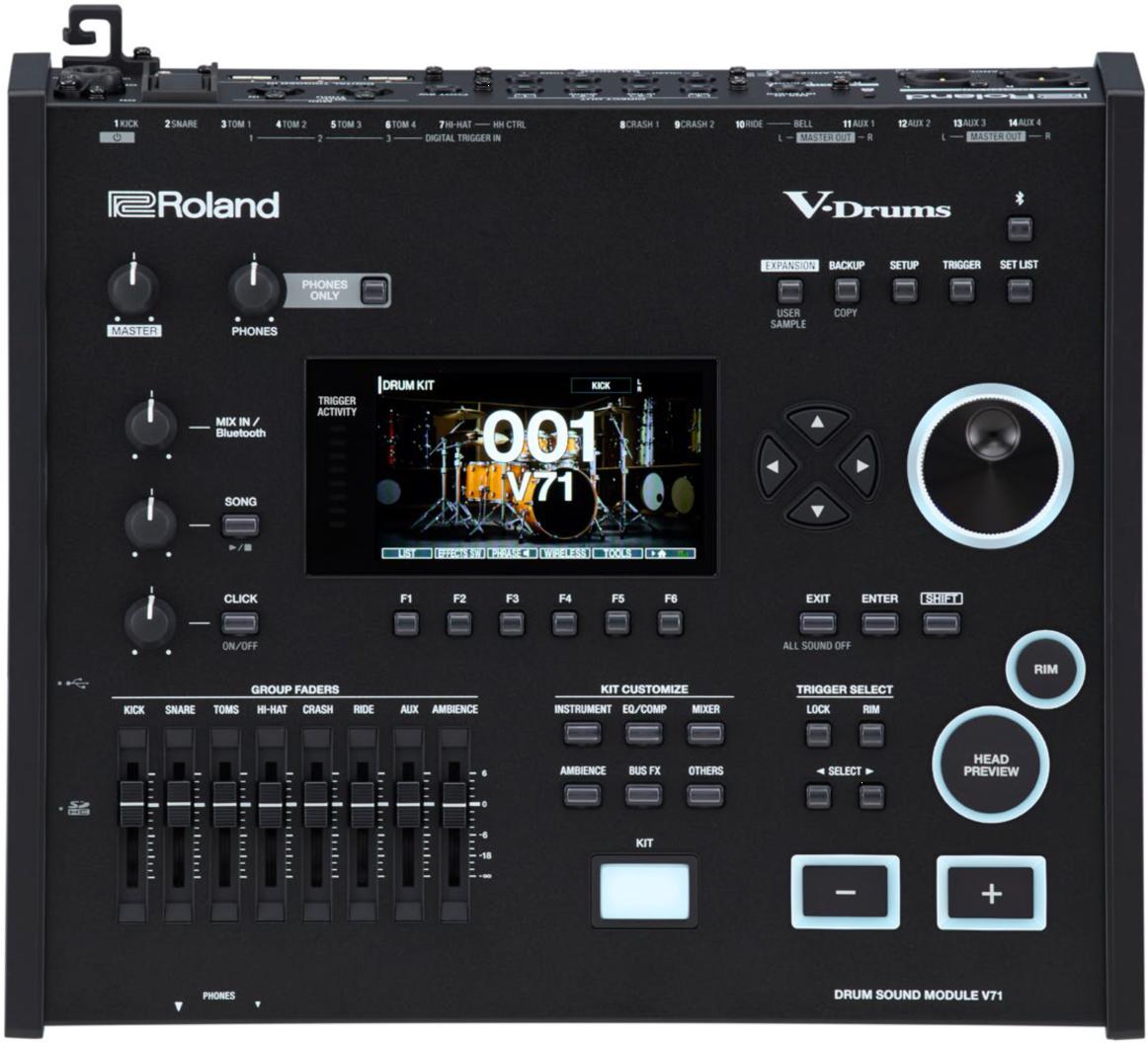 新製品】Roland V-Drums より新設計の音源モジュール『V71』を搭載した