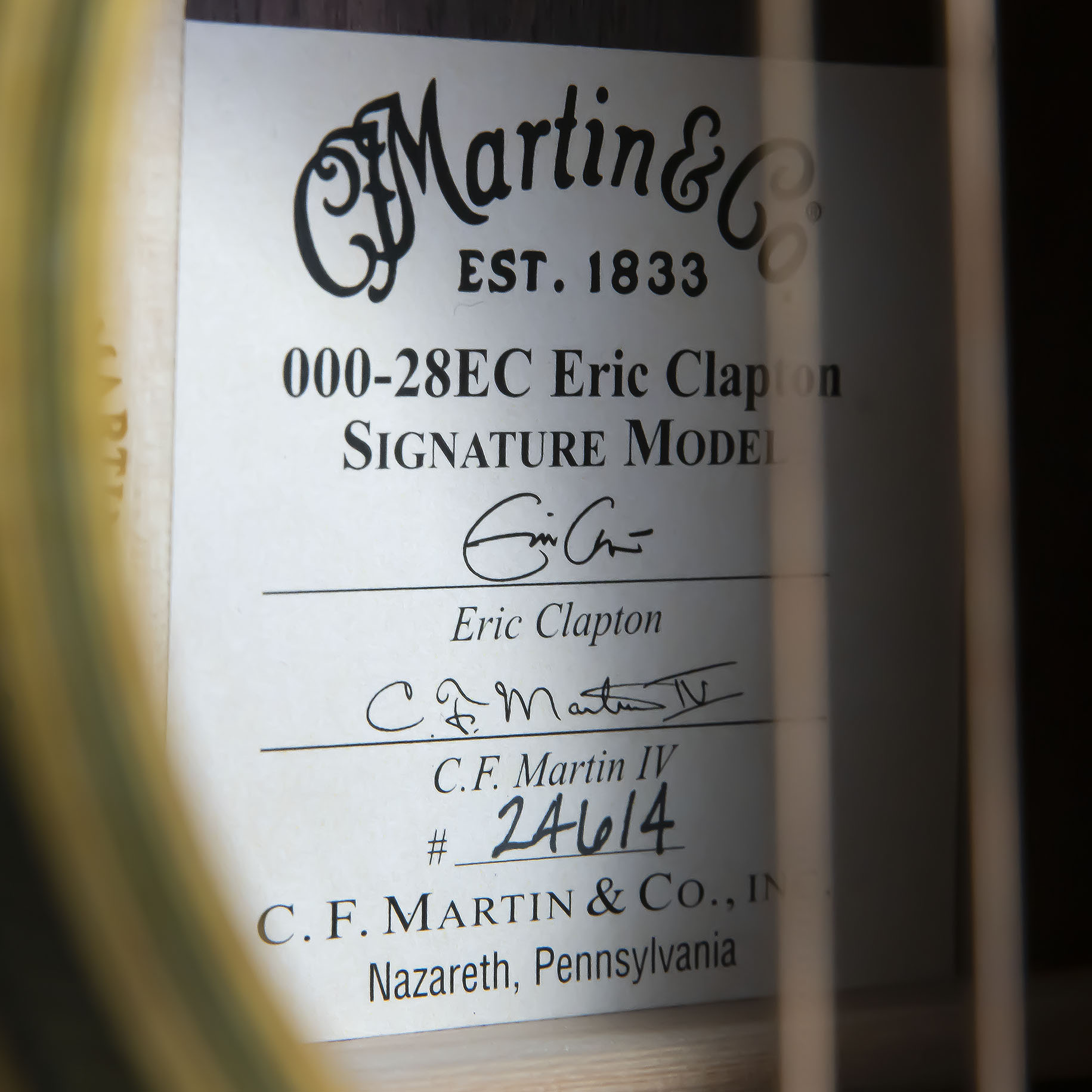 アコースティックギター】Martinからエリック・クラプトンの