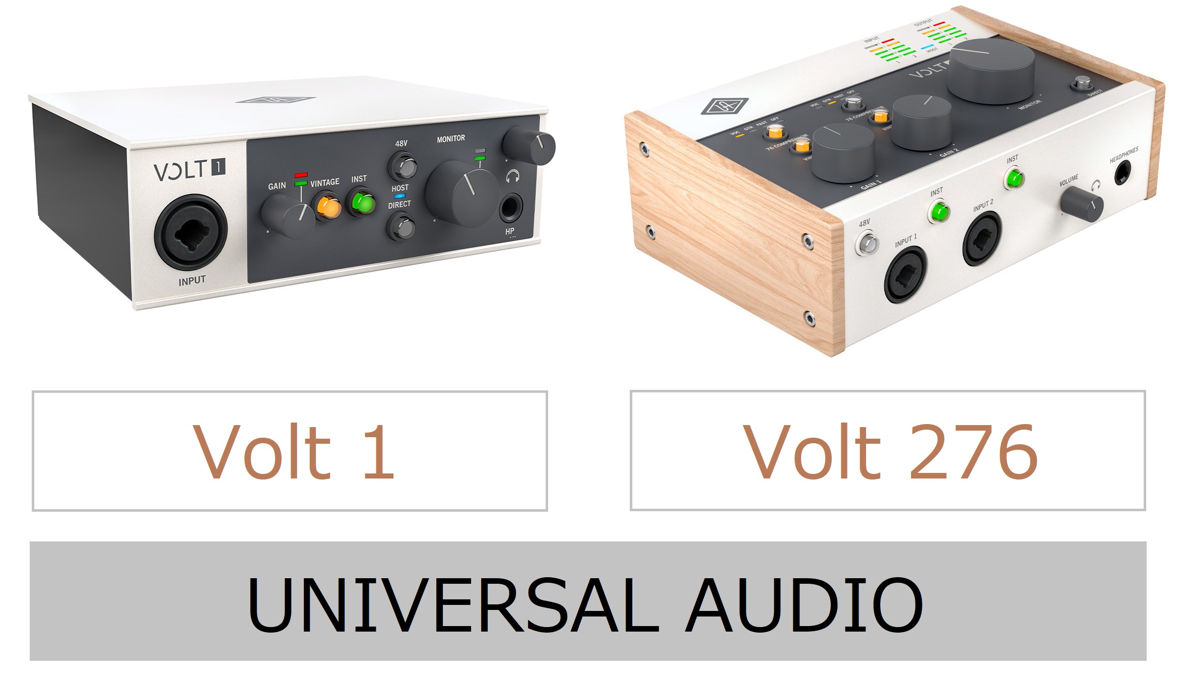 オーディオインターフェイス】UNIVERSAL AUDIO 「Volt 1」「Volt 276