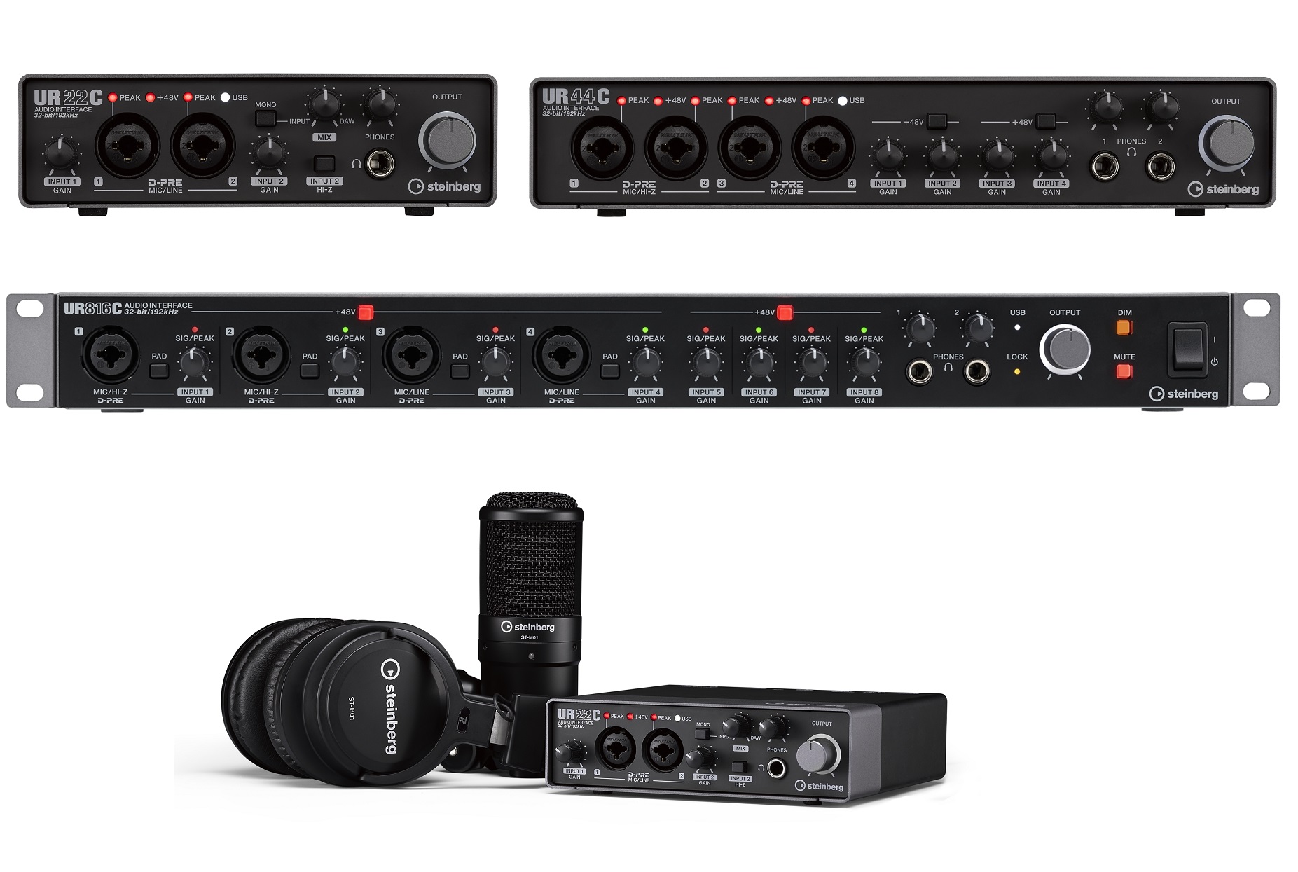 Steinbergの超絶人気オーディオインターフェイス復活!!「UR-Cシリーズ
