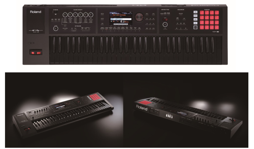 JUNO-DS61B/FA-06B 定番シンセサイザーのブラック鍵盤モデル【Roland