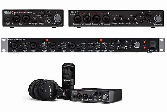 Steinbergの人気オーディオインターフェース『UR』の後継機種UR-Cが