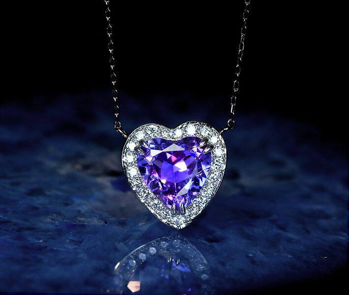 HANDMADE】PT950 タンザナイト1.68ct ハートシェイプ / ダイヤモンド
