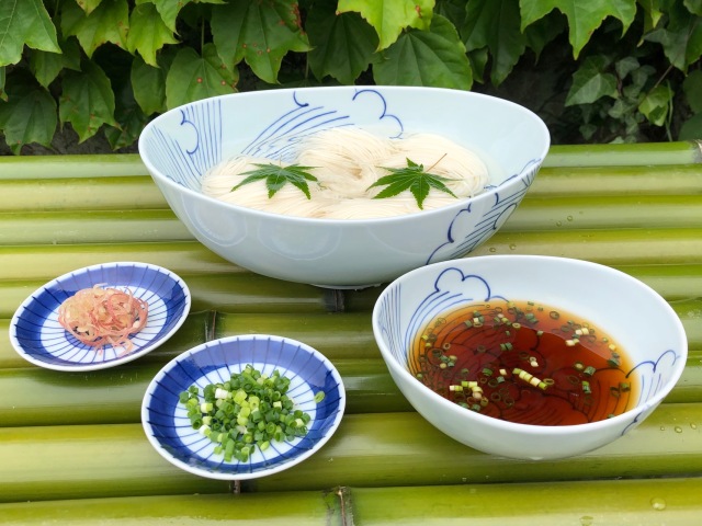 BOTAN楕円組鉢（盛鉢1個、取鉢2個）しん窯青花匠