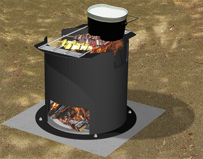 鍋付きかまどスツール | 信建工業株式会社信建工業株式会社