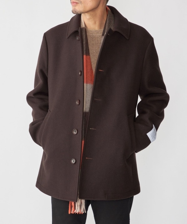 SHIPS: S140 ウールシルク シングル ピーコート｜ SHIPS 公式サイト