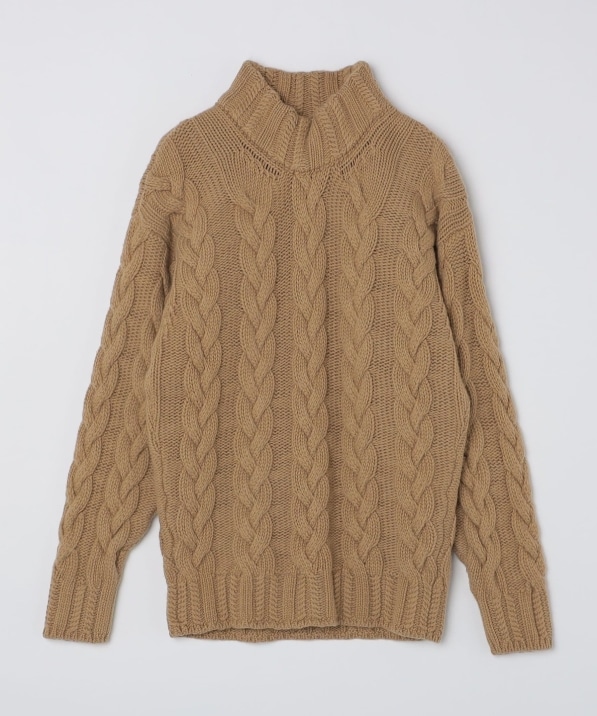 SHIPS別注】GRAY: ケーブル編み タートルネック ニット｜ SHIPS 公式サイト