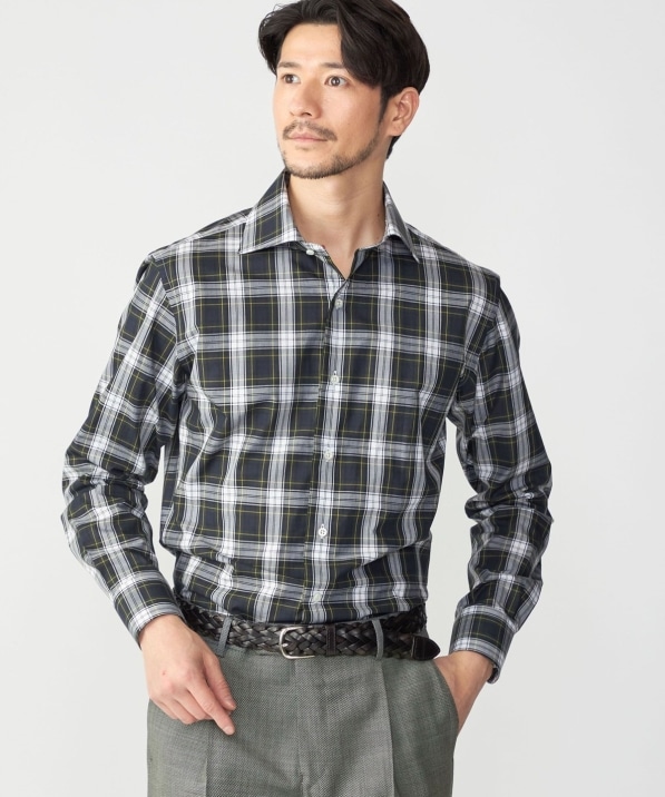 SHIPS: ワイドカラー タータンチェック シャツ｜ SHIPS 公式サイト