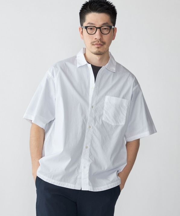 SHIPS: レギュラーカラー ベーシック ウィークエンド 半袖 シャツ