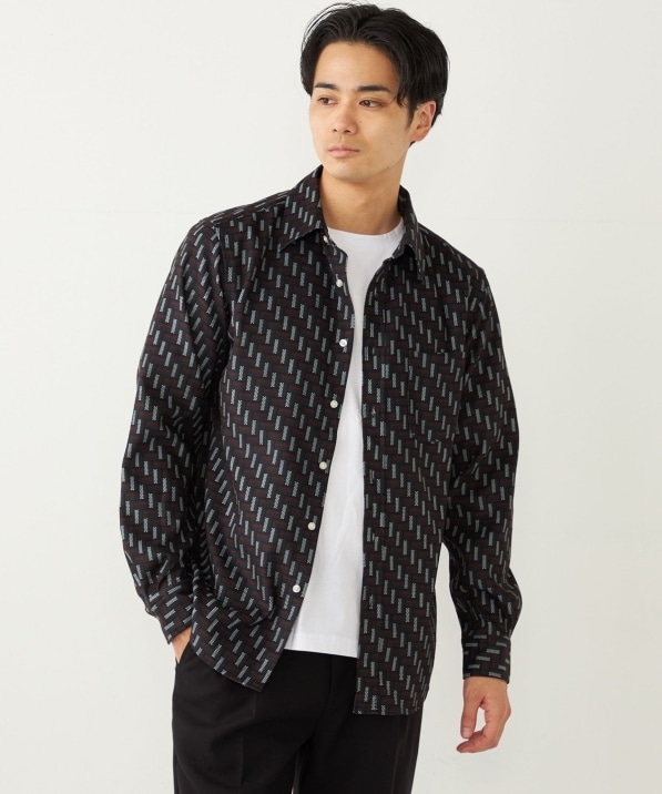 SHIPS Colors:〈洗濯機可能〉プリント ネル シャツ｜ SHIPS 公式サイト