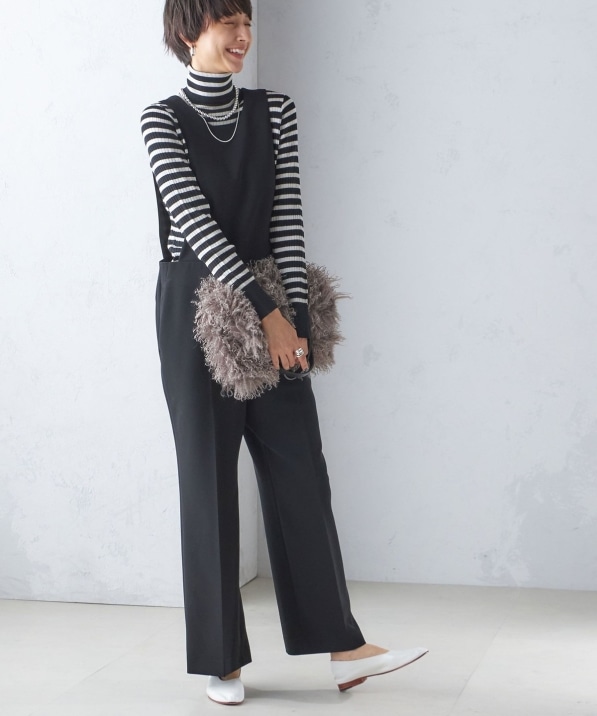 手洗い可能〉ストレッチ サロペット｜ SHIPS 公式サイト