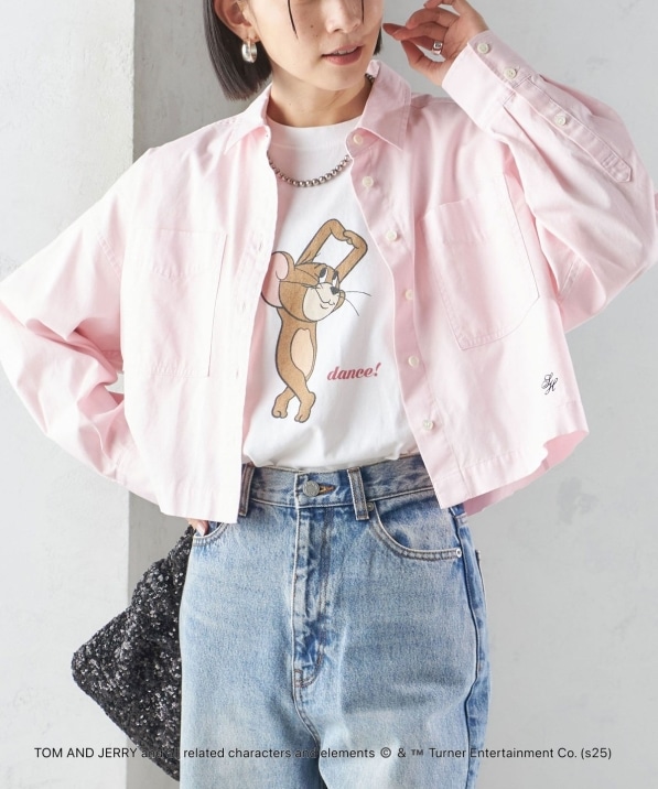 洗濯機可能〉ピン オックス 刺繍 クロップド シャツ｜ SHIPS 公式サイト