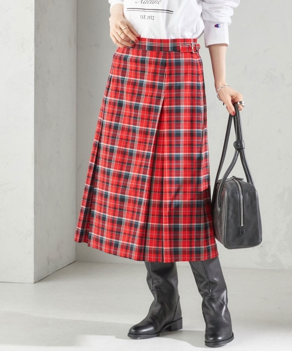 チェック ボックス プリーツ スカート｜ SHIPS 公式サイト