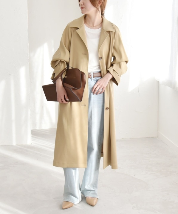 quaranciel: ダブル サテン バルマカーン コート｜ SHIPS 公式サイト