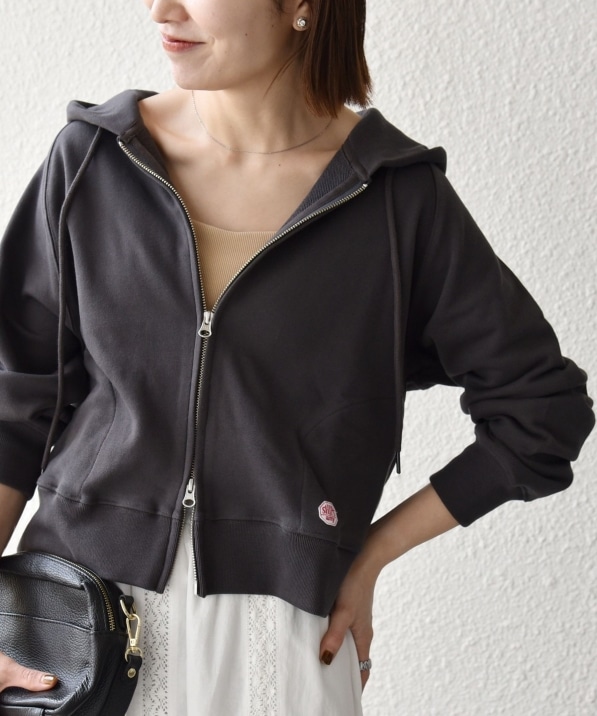 SHIPS any:〈洗濯機可能〉USAコットン 裏毛 ジップ コンパクト