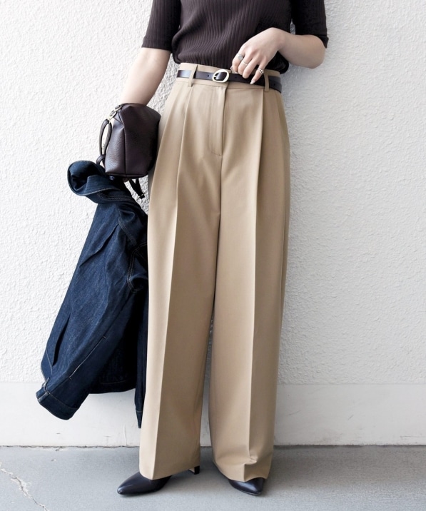 SHIPS any:〈手洗い可能〉2タック ワイド パンツ｜ SHIPS 公式サイト