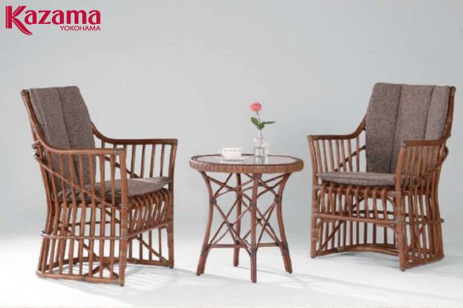 ラタンの老舗KAZAMA ジャスティンアームチェア | 福岡県下最大級の