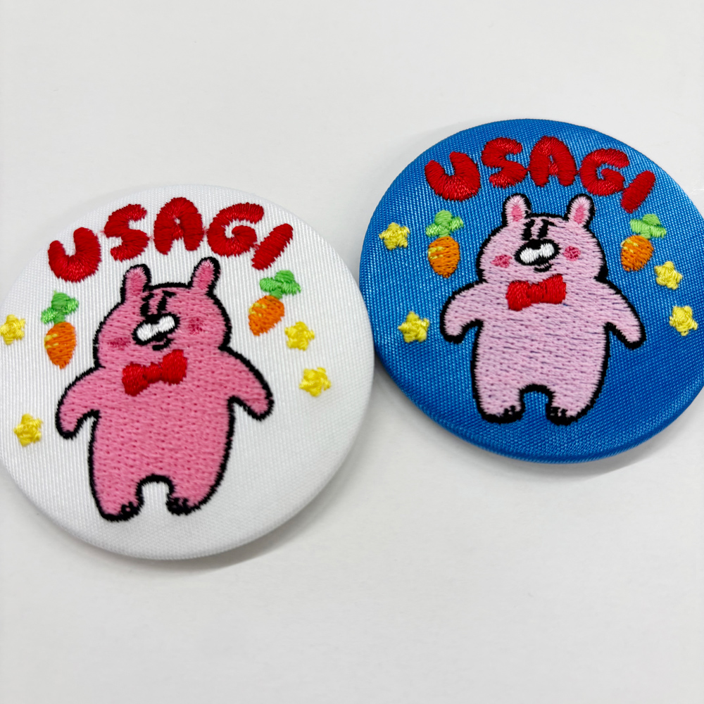 しょんぼりず 刺繍缶バッジ - 白川ネーム店