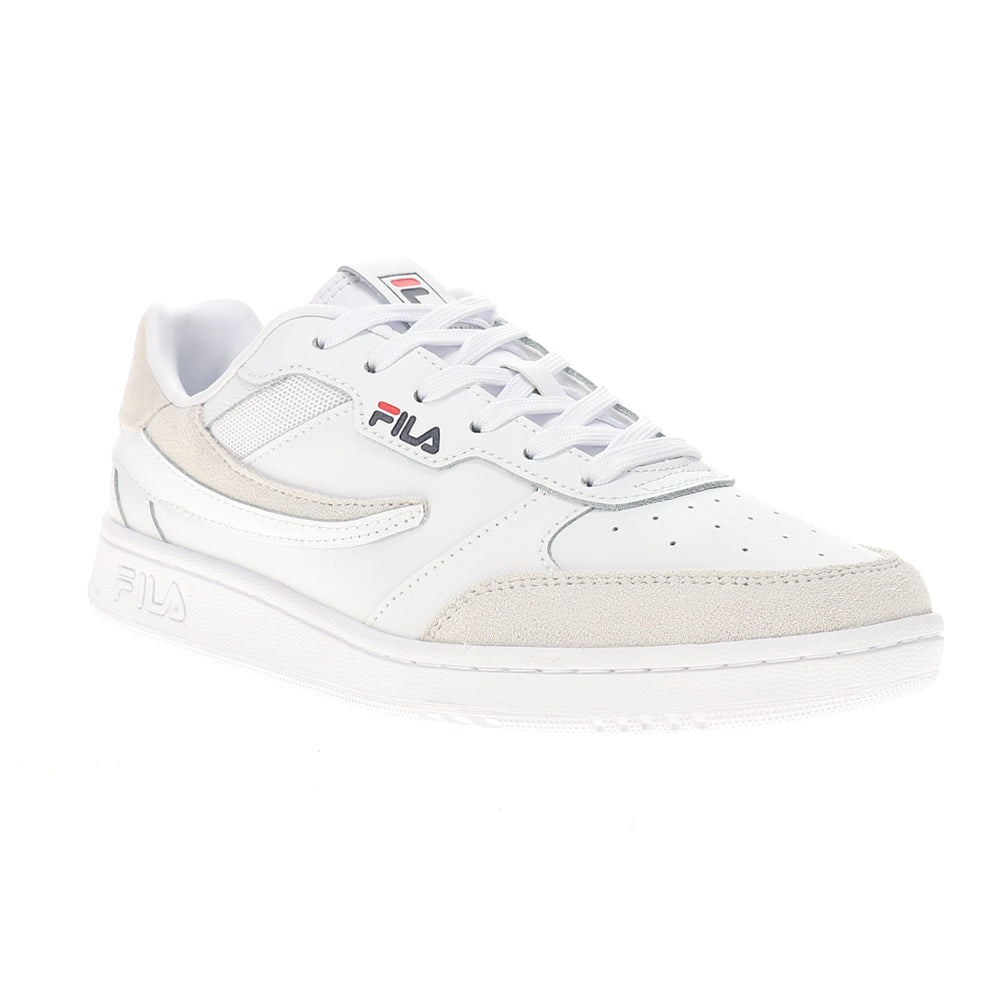 Shop White Mens Fila Sizzo Perforated Lace Up Sneakers – Shoebacca