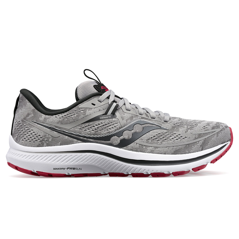 Shop Grey Mens Saucony Omni 21 Running Shoes – Shoebacca