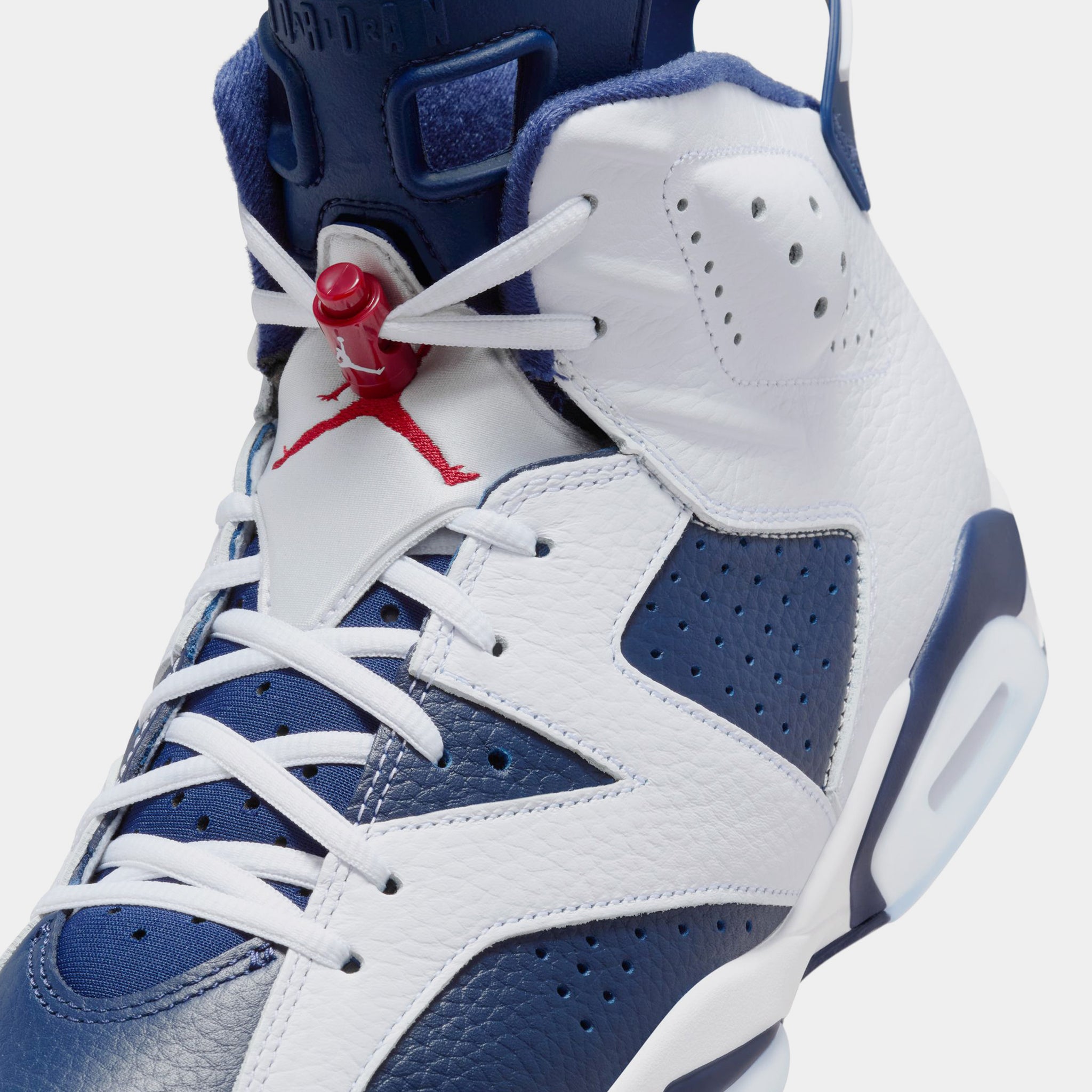 Jordan Air Jordan 6 Retro White and Midnight Navy Mens Lifestyle