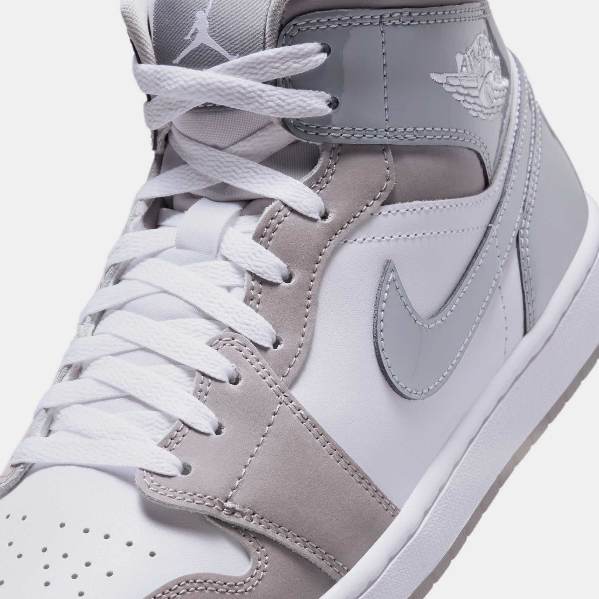 Jordan Air Jordan 1 Mid SE Cool Grey Mens Lifestyle Shoes Cool