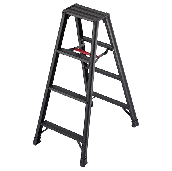 長谷川工業 軽量専用脚立 脚軽 黒 4段 H1090mm - 調理器具のSHOKUBI