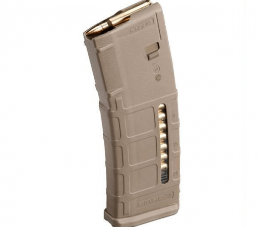 Magpul PMAG 30 AR-15 Gen M2 Windowed FDE, 30 Round Magazine, 5.56