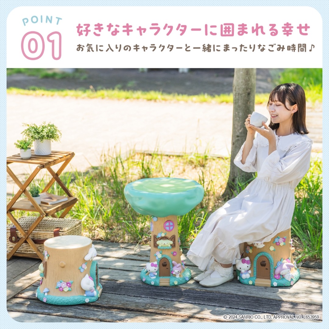 サンリオガーデンツリーテーブル: コラボレーション
