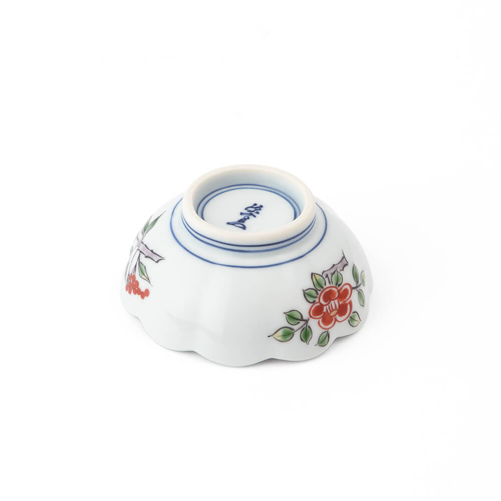 染錦草花文 猪口 ｜ 有田焼の源右衛門窯公式オンラインショップ