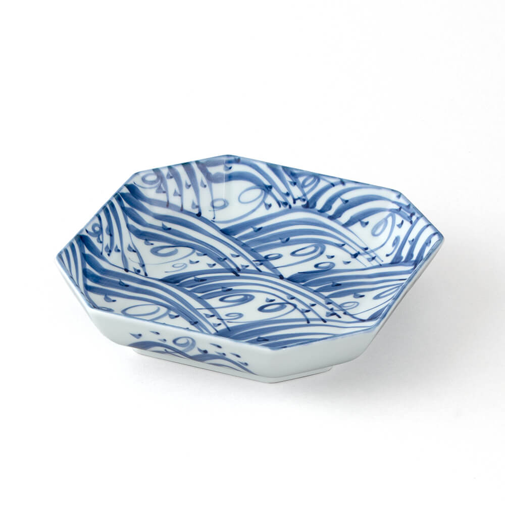 染付四海波 方皿 ｜ 有田焼の源右衛門窯公式オンラインショップ