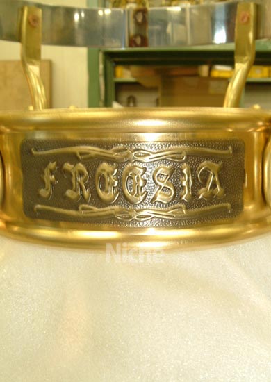 日本船燈（ニッセン）ゴールドフレーム フリージアストーブ IS-3 -