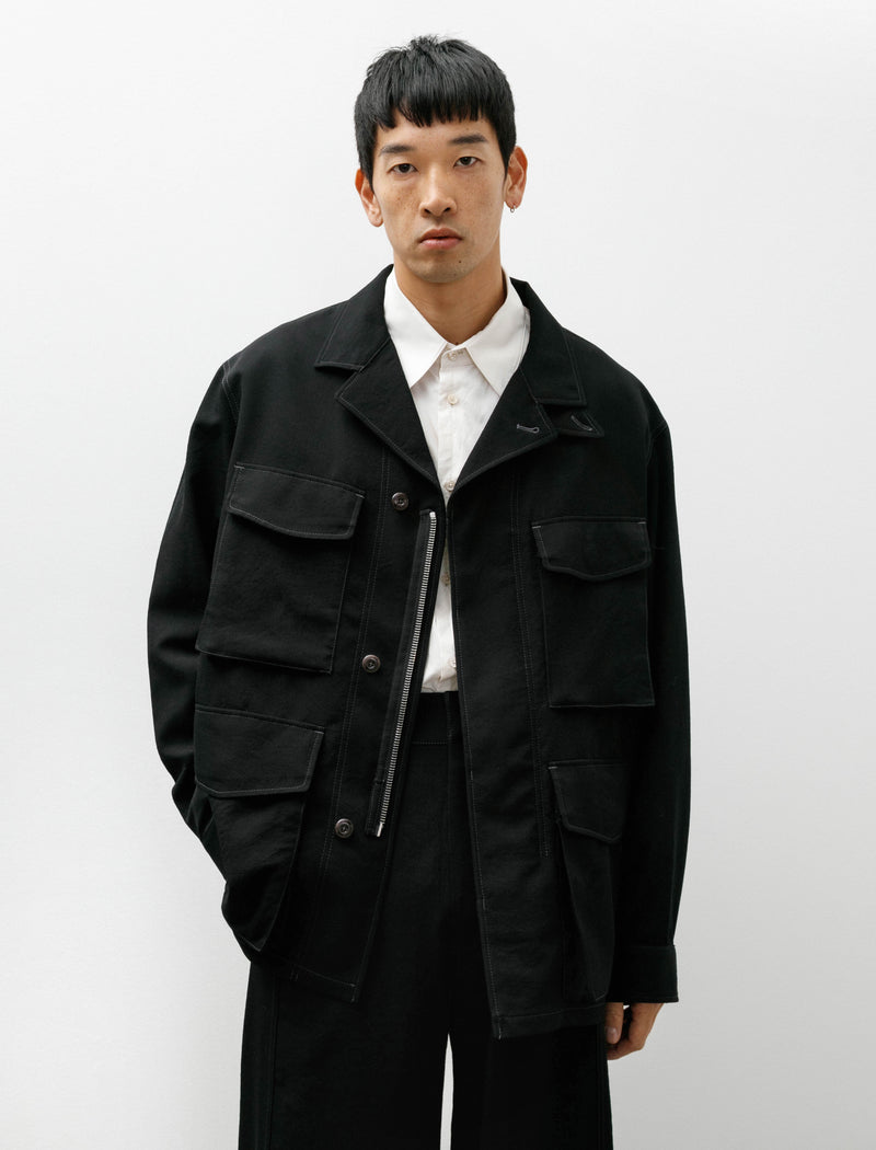 Lemaire Relaxed SB Workwear Jacket Black/Grey – Neighbour