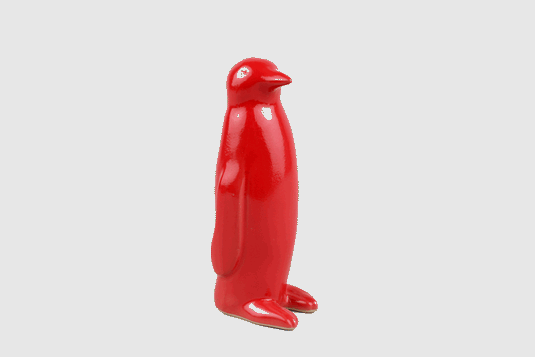 Ceramic Penguin, Red – 21c Shop