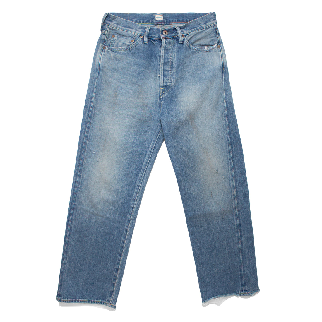 Chimala 13.5oz Selvedge Denim Wide Tapered Cut in Used Light – JUDITH