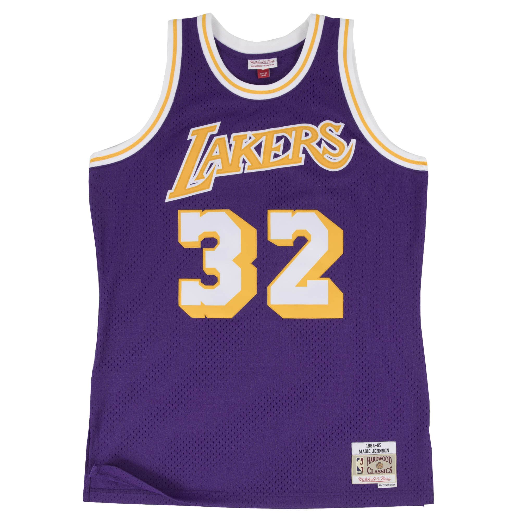 MAGIC JOHNSON MEN'S MITCHELL & NESS 84-85' SWINGMAN JERSEY – JR'S