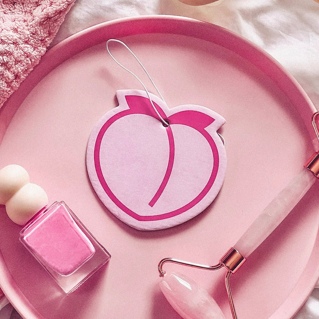 Cute Car Air Freshener | Candier® Peach Emoji Fruity Scent