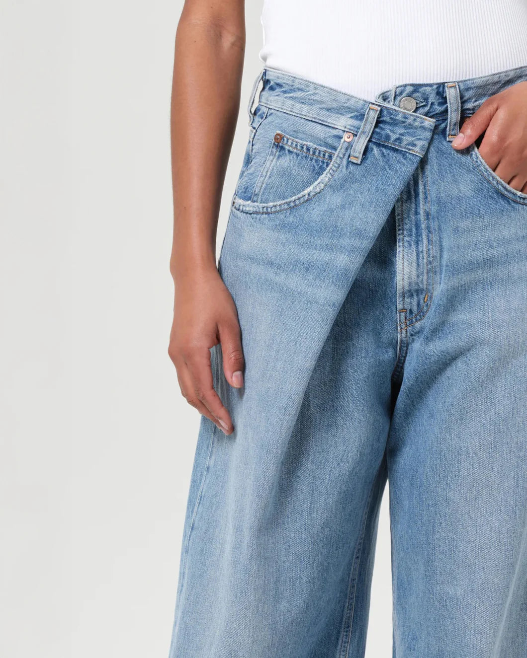 AGOLDE Vana Fold Jean | Wide Leg Denim