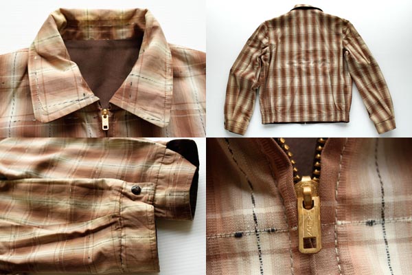 50s オンブレチェック リバーシブル ギャバジャン - Sixpacjoe Web Shop