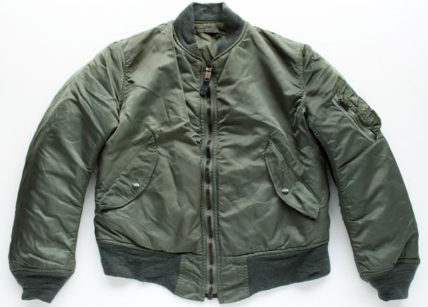 80s 米軍 USAF MA-1 グランドクルー フライトジャケット S☆ALPHA