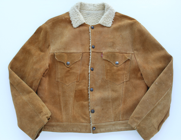 50s LEVI'Sリーバイス ショートホーン BIGE ボアライナー スエード