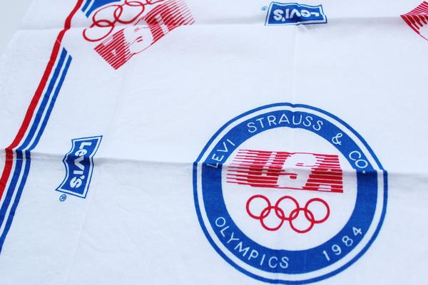 80s USA製 Levi'sリーバイス USA OLYMPICオリンピック コットン